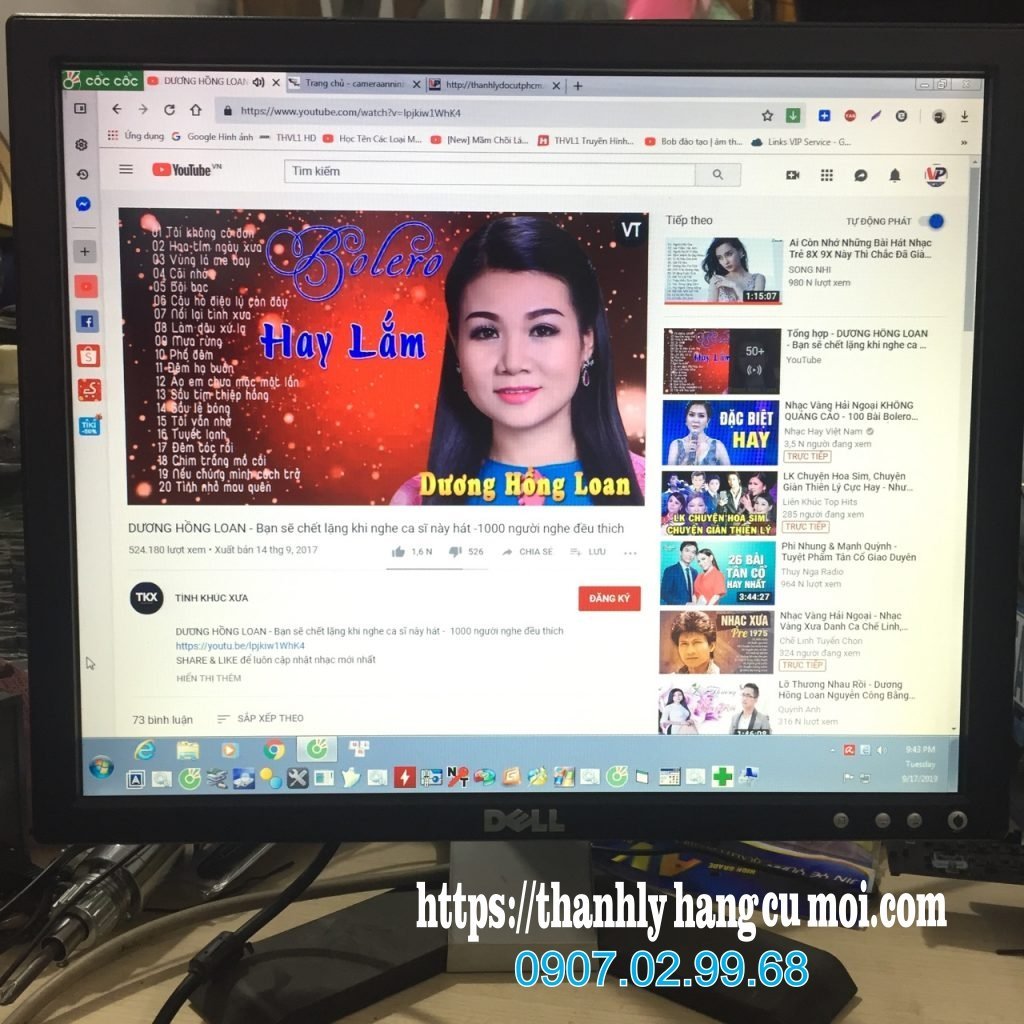 Thanh lý màn hình dell 17inch đẹp không lỗi